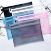 Multipurpose Double Layer Nylon Mesh Storage Bag A4 A5 A6 File Holder Document Bag Student Stationery Test Paper Organizer Pouch