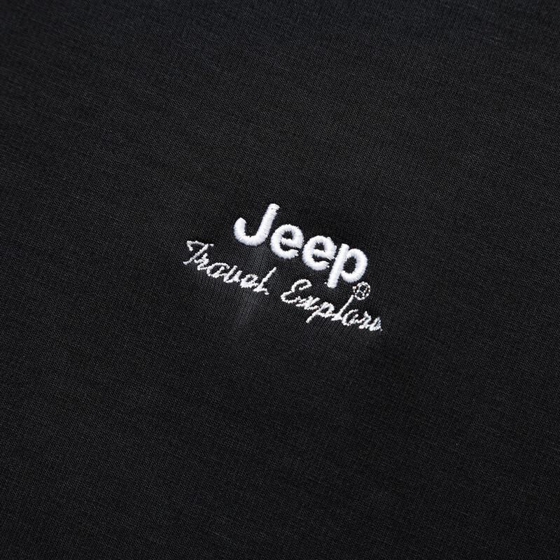 Jeep Men's Cotton Blend Round Neck Sweatshirt