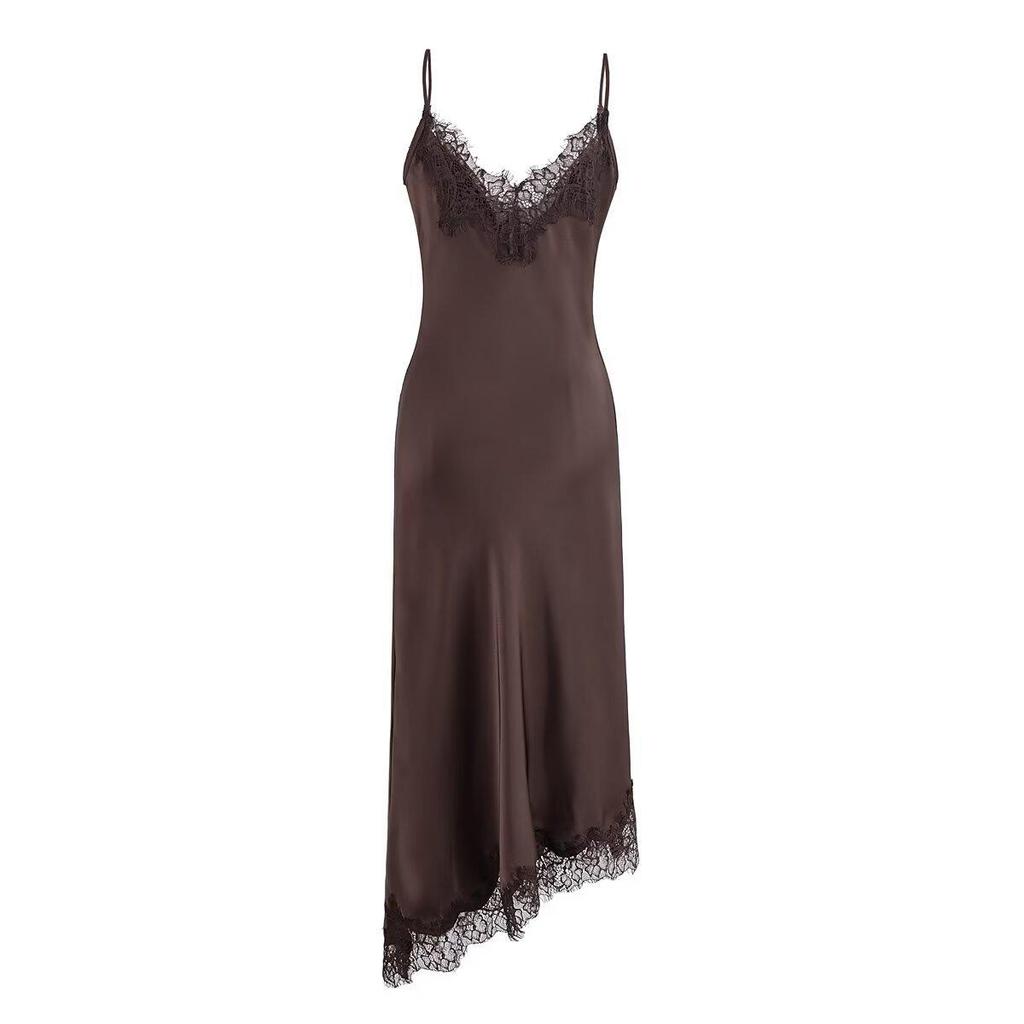 European Style Women's Lace Camisole Dress - Autumn 2025 Collection