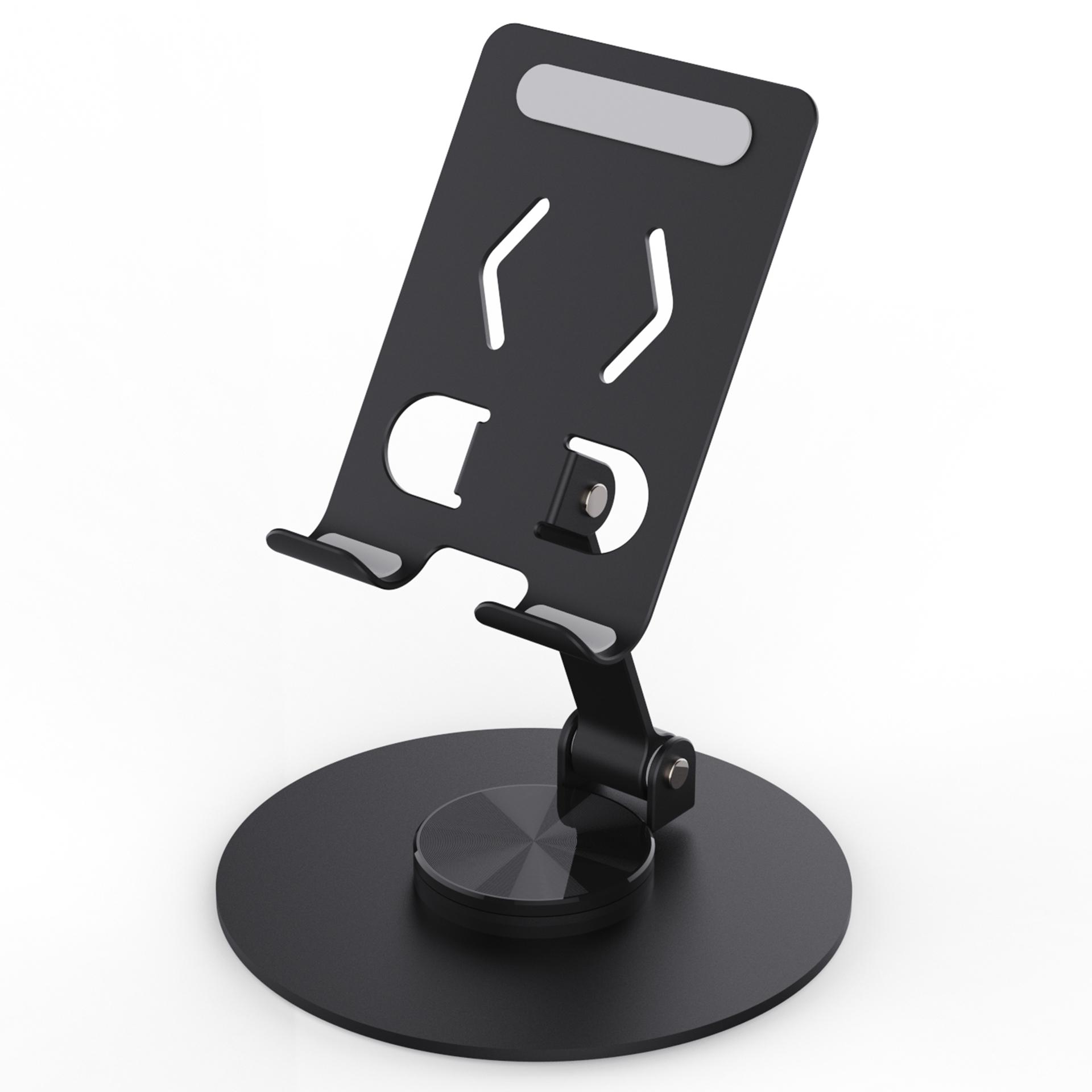 

YY-027 Desktop Phone Bracket Stand 360° Rotation Foldable Desktop Holder Tablet Stand Black