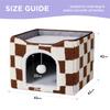 Lesure Cat Cat Cat with Toy Cute and Stylish Cat for Cats and Small Pet Supplies House, Bed, House, Square, Foldable, Space-Saving, Non-Slip, Ball,