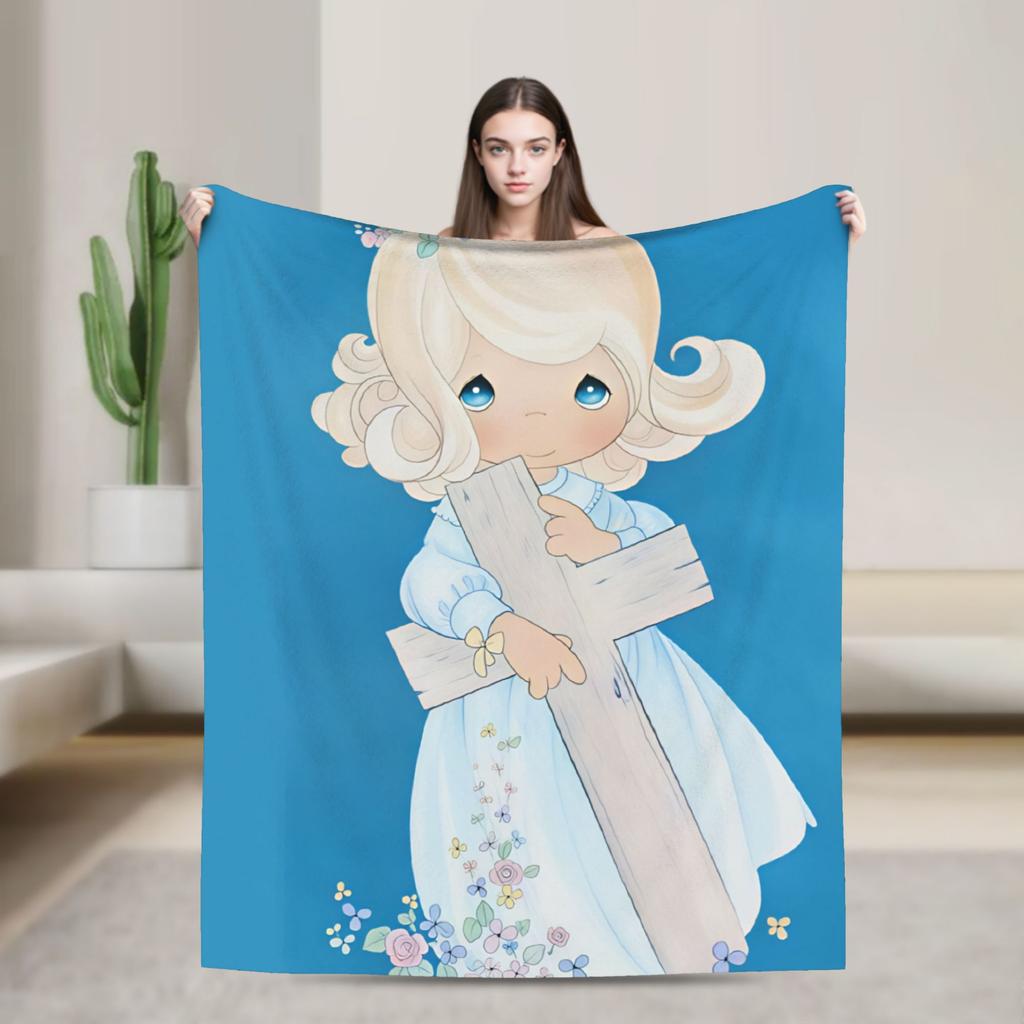Precious Moments Blankets Super Warm Comfortable Plush Throw Blanket For Girls Boys Bedroom Flannel Bedspread Bed Cover