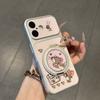 Couple Cat and Mouse Rotating Bracket for Apple 17 Mobile Phone Case IP16/15/14 Large Window 13 Cartoon 12