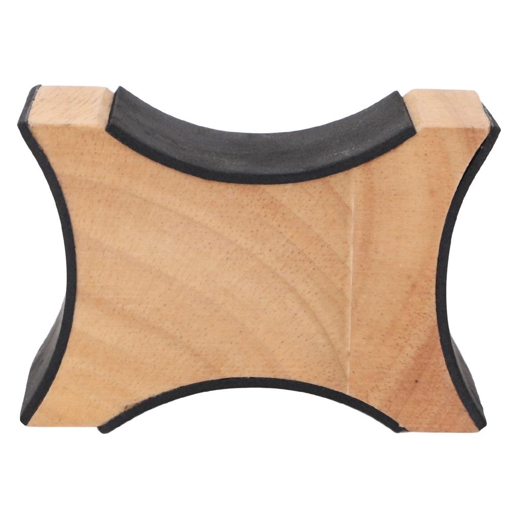 Guitar Neck Rest 2 Heights Solid Wood Support Soft Sponge Cushion Guitar Neck Rest Pillow for