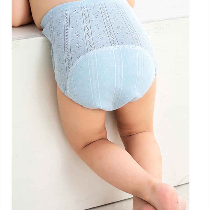 Baby Cotton Mesh Learning Pants Children Ribbing Training Pants Baby Mesh Pants