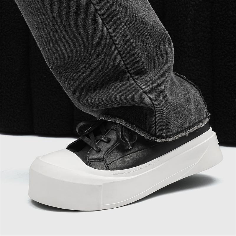 2026 New Versatile Thick Sole Comfortable Height Increasing Trend Fashionable Breathable Niche Low Top Board Shoes for Men