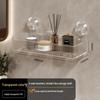 Wutuo Light Luxury No-Punch Wall-Mounted Bathroom Shelf