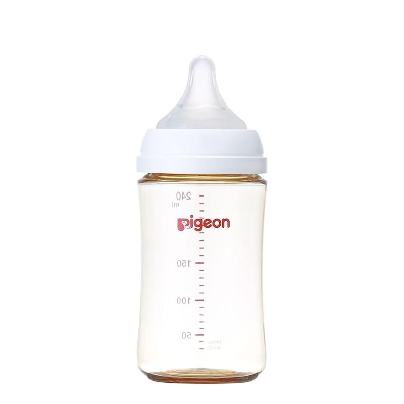 PIGEON Pigeon Breastfeeding Feel Baby Bottle 240ml (for babies 3 months and up) High-quality plastic, also used in medical institutions. Lightweight