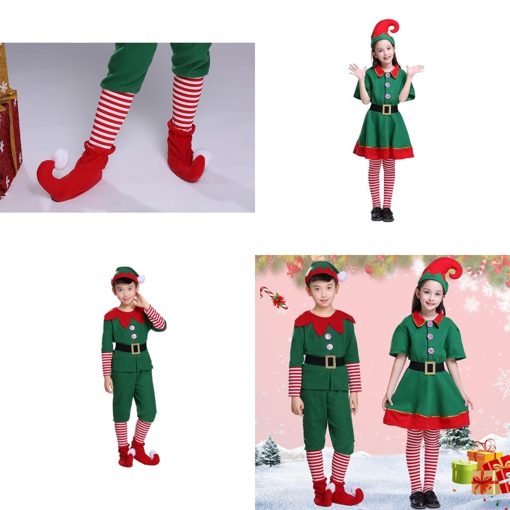 Stylish Christmas Elf Cosplay Costume For Festive Parties Xmas Role-play