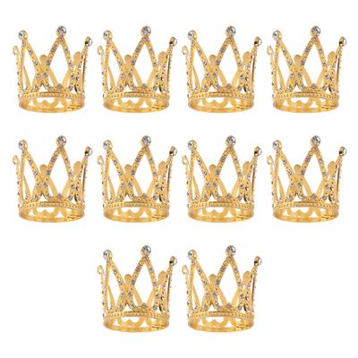 Gut-10 Stück Winziges Baby Kleine Strass Tiara Krone Für Blumenarrangements Dusche Geburtstag Hochzeit Deko