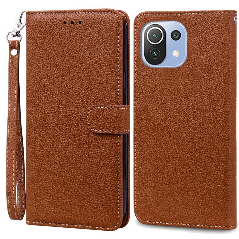 Mi 11 Lite Deksel For Xiaomi Mi 11 Lite 5G NE Lær Lommebok Flipdeksel For Xiaomi Mi 11 Lite Deksel Mi11 11i Cover Coque Fundas