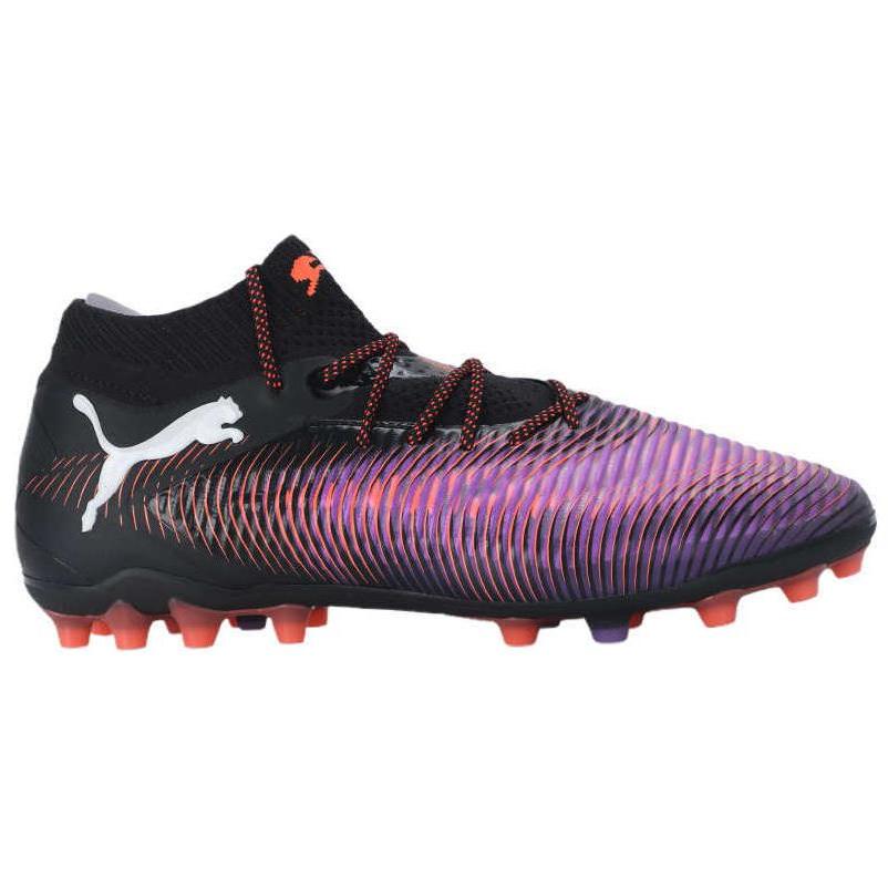 Puma Future 8 Ultimate Comfortable Durable Mg Soccer Shoes Unisex Soccer Shoes Black Purple 108359-01