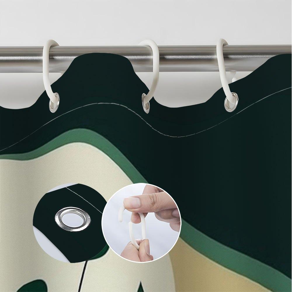 Fantastic Female Face Shower Curtain Surreal Digital Art With 12 Hook Modern Bathroom Decorative Shower Curtain 180X240Cm
