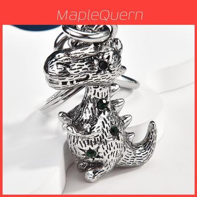 Dinosaur Keychain Metal Pendant With Electroplated Finish For Fashion Accessories