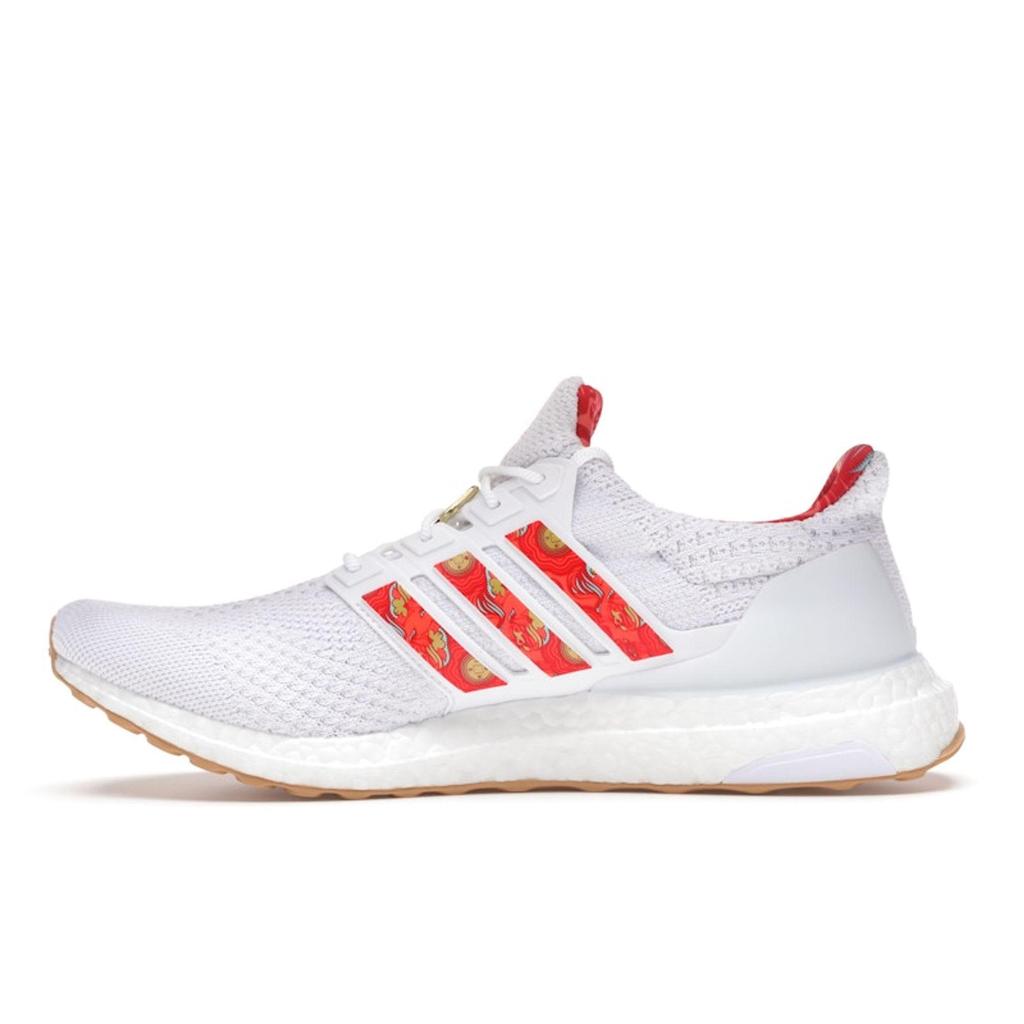 Adidas Ultraboost 5.0 Dna Cloud White Solar Red Gold Metallic Unisex GW7659