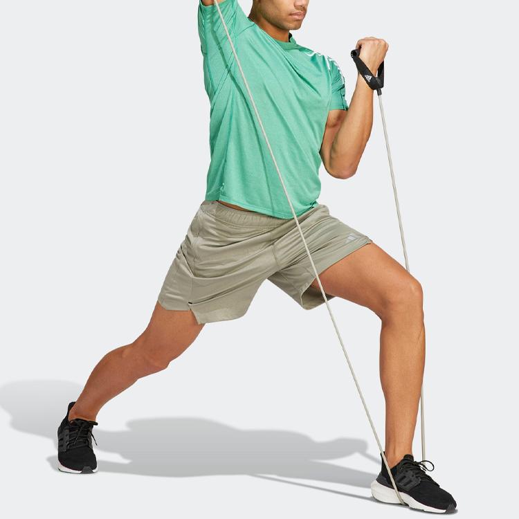 Adidas Teach Not Preach Workout Tee Men Tops Lawn-Green IC2106