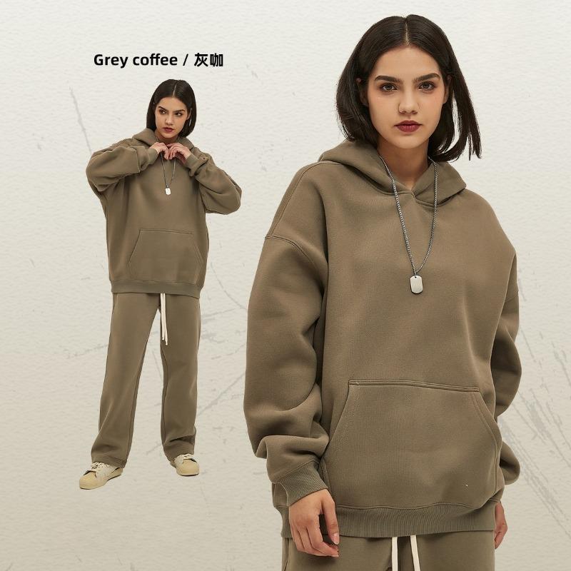 EastRogue New Loose-fitting 350g Fleece-lined Trendy Hoodie for Men, Oversized and Thickened with A Hood.