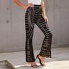 2025 Summer Women's High Waist Sequin Patchwork Wide-Leg Pants - European and American Casual Fashion Trend