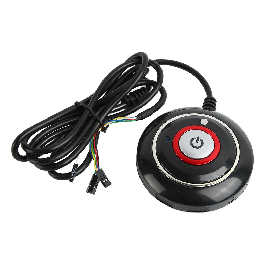 PC-Einschaltknopf Starkes ABS Leichtgewicht Einfache Installation Plug and Play PC-Netzschalter für Internetcafé