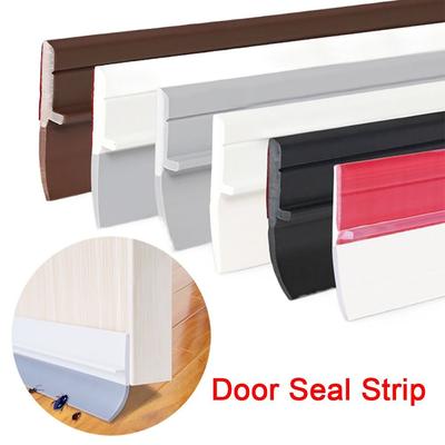 New PVC Door Seal Strip Flexible Anti Collision Weatherstrip Soundproof Self Adhesive Door Draft Stopper Window
