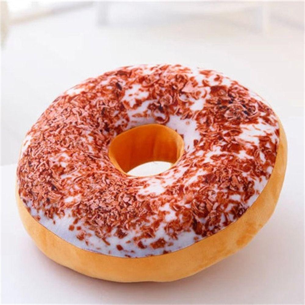 Pillow  Cover Chocolates Donut Sofa Donut Plush Toy Seat Cushion Pillow Doughnut Donut Stuffed Toys