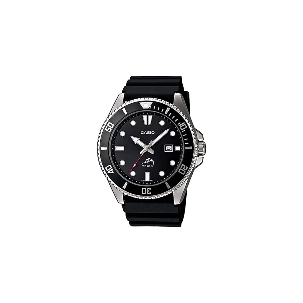 Casio MDV-106 Diver Watch Men s Black Silver Stainless Steel 200m Water Resistant