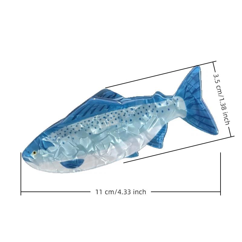 Acrylic Fish Hair Claw Clip Non Slip No Hair Damage Comfortable Grip Fits Thick Thin All Hair Types Women