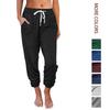 Pantaloni Jogger da Donna a Vita Media con Coulisse Microelasticizzati Casual Vestibilità Larga Lunghezza alla Caviglia Pantaloni della Tuta