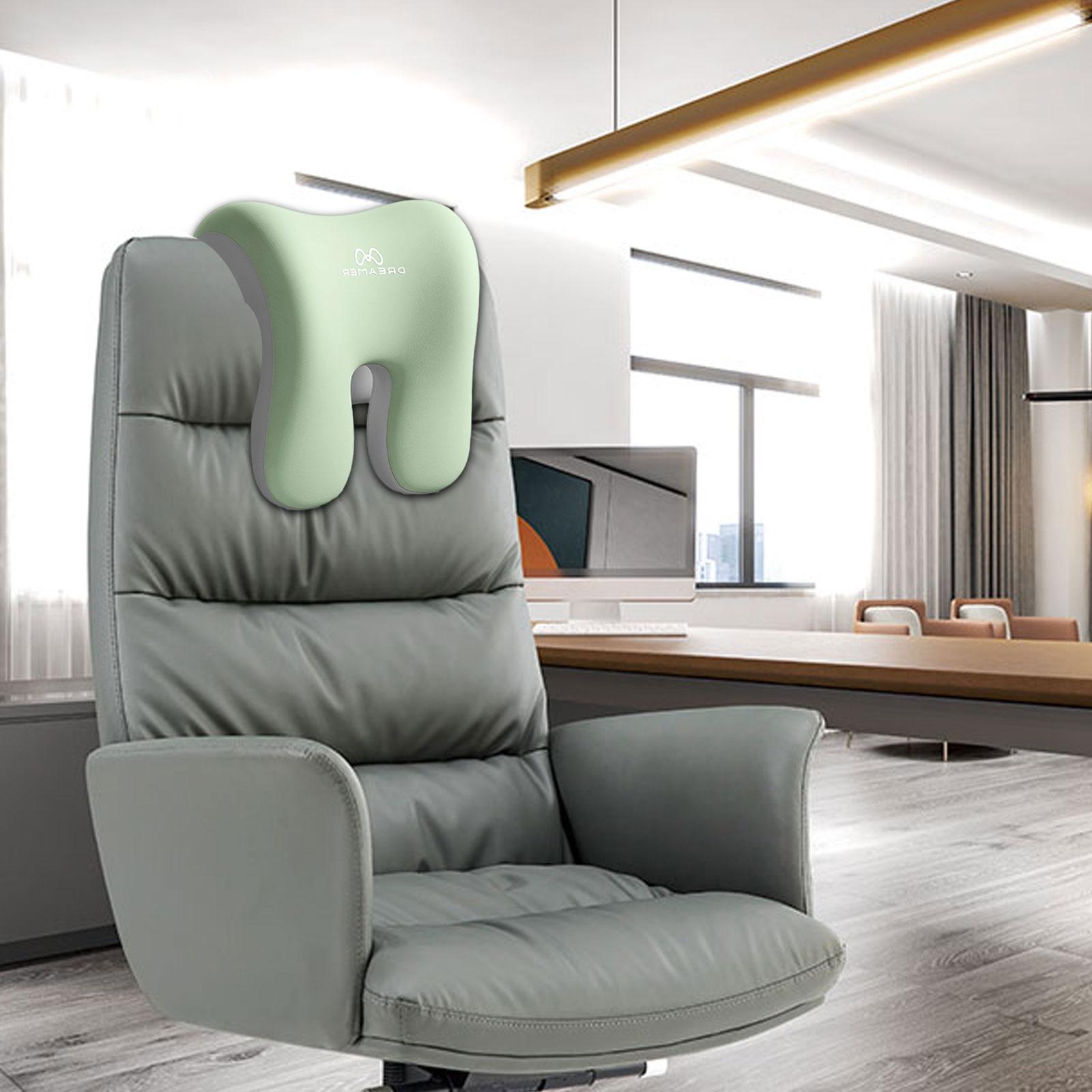 Office Chair Neck Support with Zipper Washable Cover Memory Foam Desk Pillow