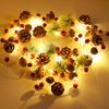 20/30 LED Red Fruit Bell, Pine Cone, Pine Needle Light String, Festive New Year Home, Christmas Decoration, Party Atmosphere