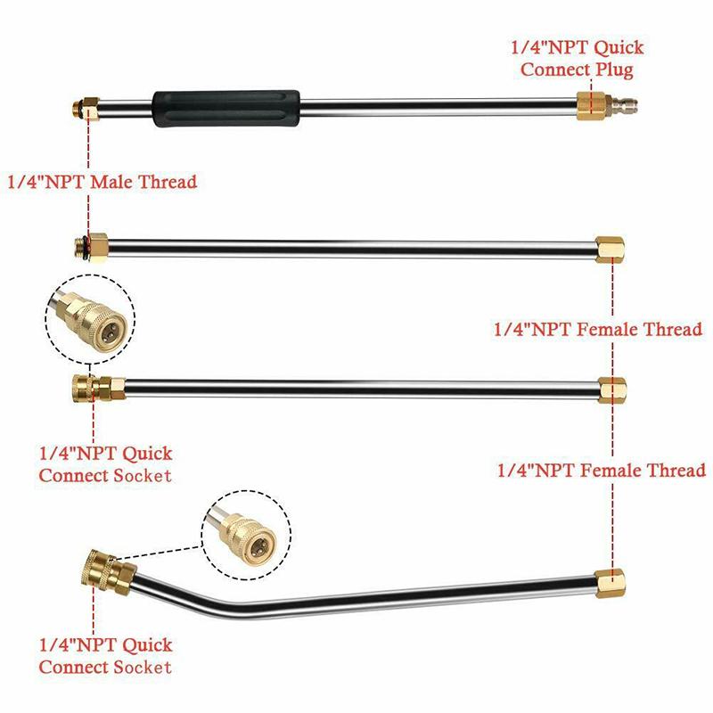 Quick Connect Wand Lance Water Gun Extension for Karcher K2-K7 Pressure Washer Quick Connect Wand Lance Water Gun Extension for Karcher K2-K7 Pressure Washer