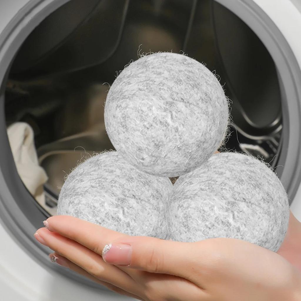 5pcs- Hot Wool Dryer Balls Reusable Softener Laundry Laundry Ball Washing Machine Accessories Home Washing Balls Wool