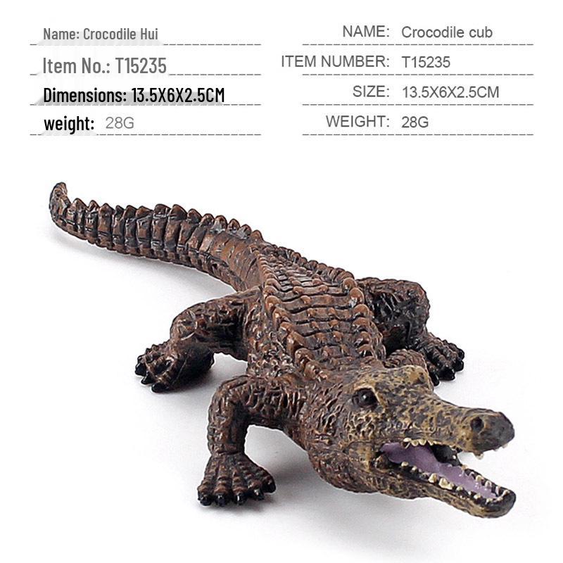 Cross-Border Crocodile Simulation Model Set - Small Static Ornament Toy