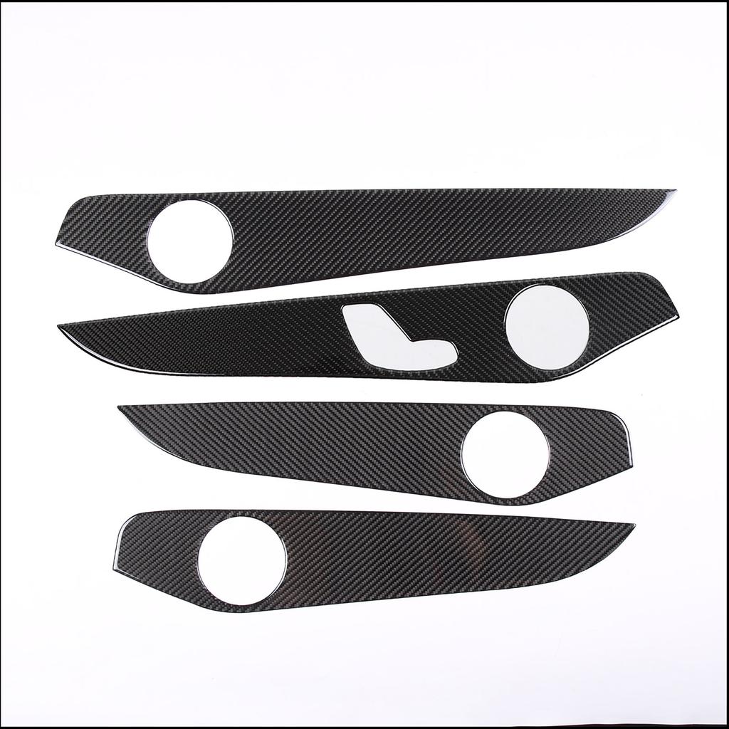 For Mercedes-Benz C-Class GLC W205 C180 2014-2020 Car Interior Doors Decoration Panel Cover Trim Soft Carbon Fiber Accessories