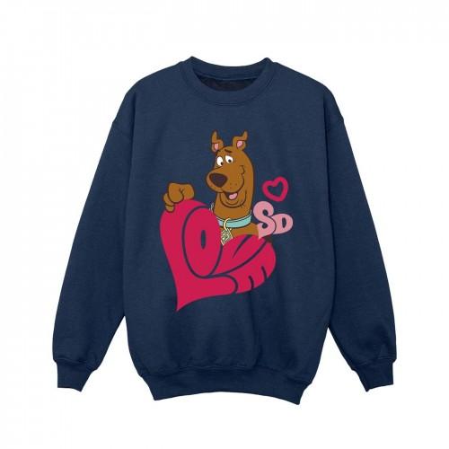 Scooby Doo Girls Love Heart Sweatshirt
