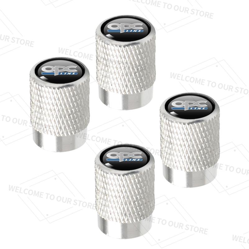 4pcs/1set For Opel OPC LINE Logo Mokka Antara Insignia VXR GSI GS GTC Car Valve Caps Wheel Tires Air Tyre Stem Protective Cover