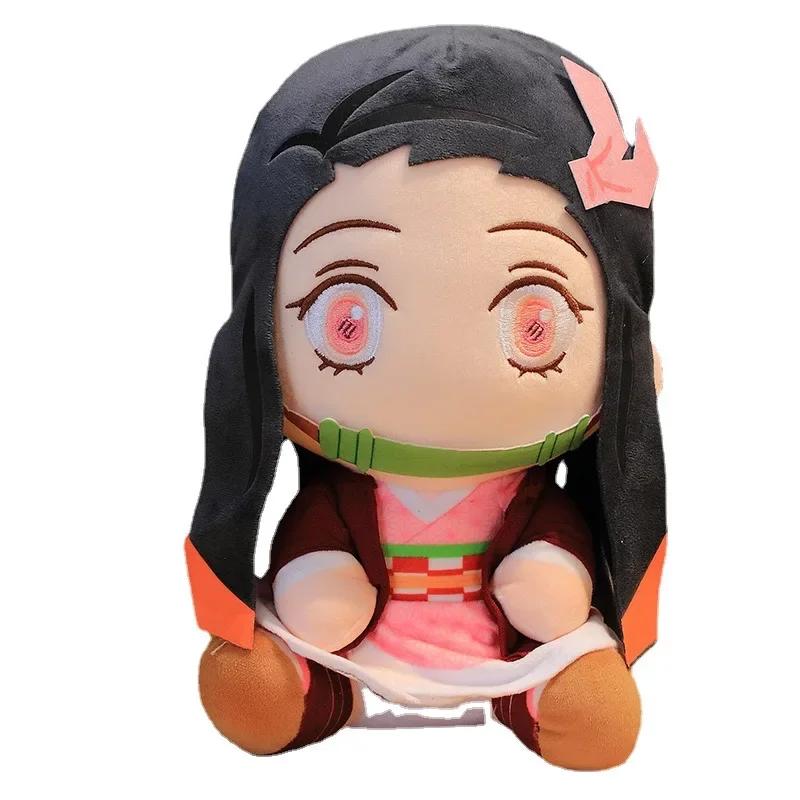 20cm Demon Slayer Anime Plush Anime Cartoon Character Doll Soft Stuffed Toys Kimetsu No Yaiba Tanjirou Nezuko Kids Birthday Gift
