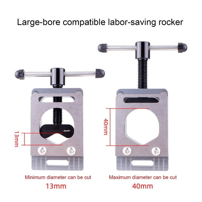 Road Bike Front Fork Sawing Guide Bicycles Handlebar Cutting Sawing Guide Adjustable Cut Sawing Guide for Mountain Road Bikes