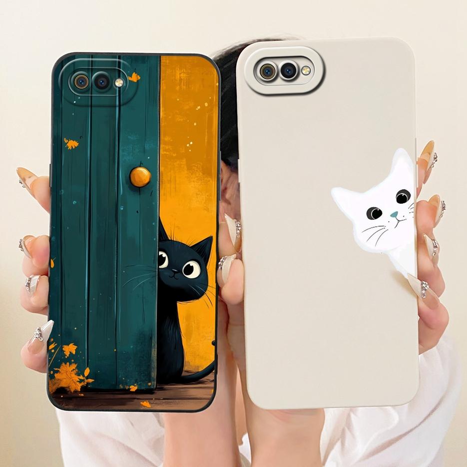 For Realme C2 Case RMX1941 Cute Cat Duck Cartoon Cover Soft Silicone Phone Case For Oppo A1k CPH1923 OppoA1k RealmeC2 Funda Bags