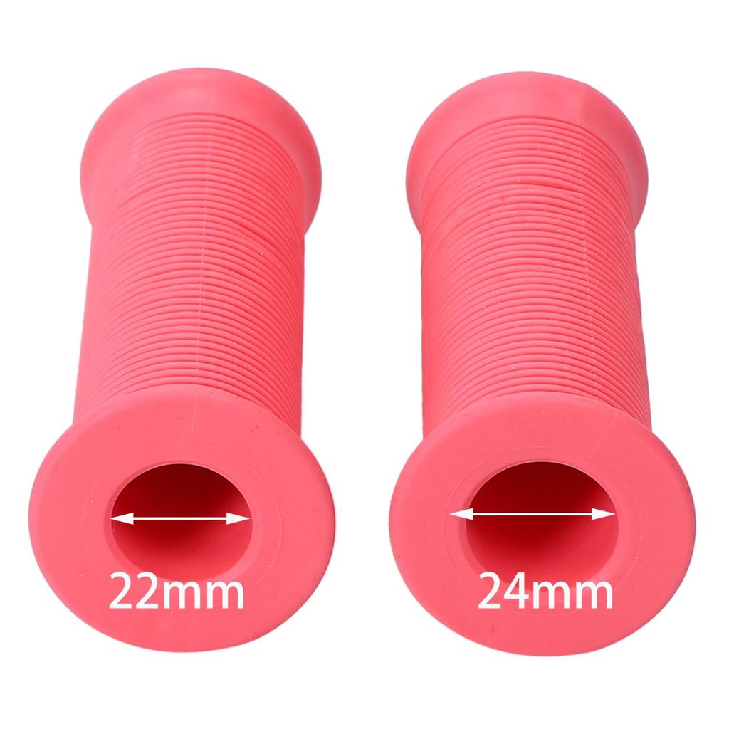 Nakira Motorcycle Grip Moped Handle 22.2mm Non-Penetrating Rubber D Type