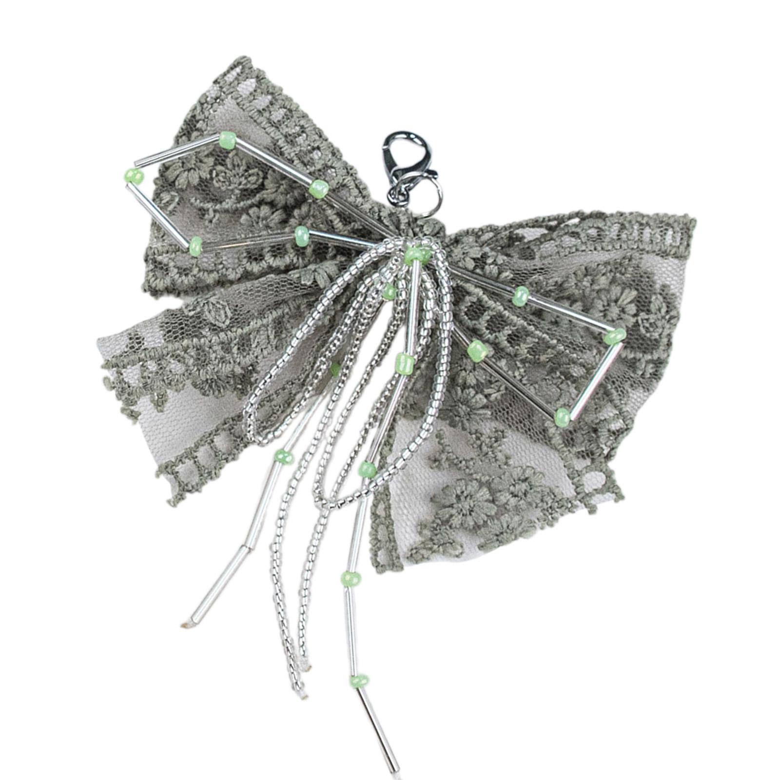 

Женские аксессуары для обуви Ручной работы Кружево и бусины Узел-бабочка Украшения для обуви Аксессуары для ключей ручной работы