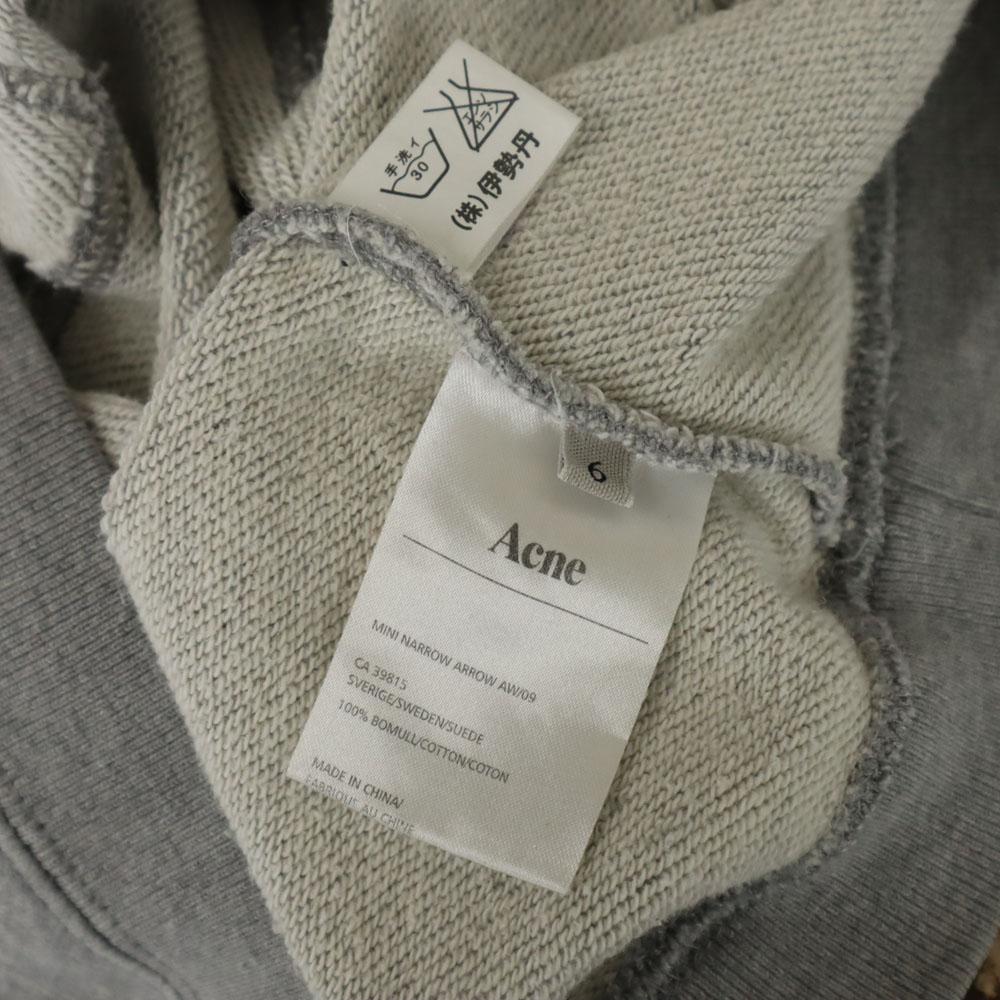 ACNE Print Long sleeve sweat trainer 6 gray Kid's Used