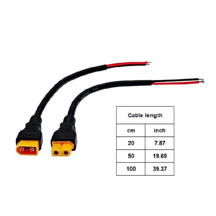 PVC Insulated XT60H Extension Cable 1.5 Mm2 Copper Wiring Cord for Battery Connection, Projects and Adapter Setups