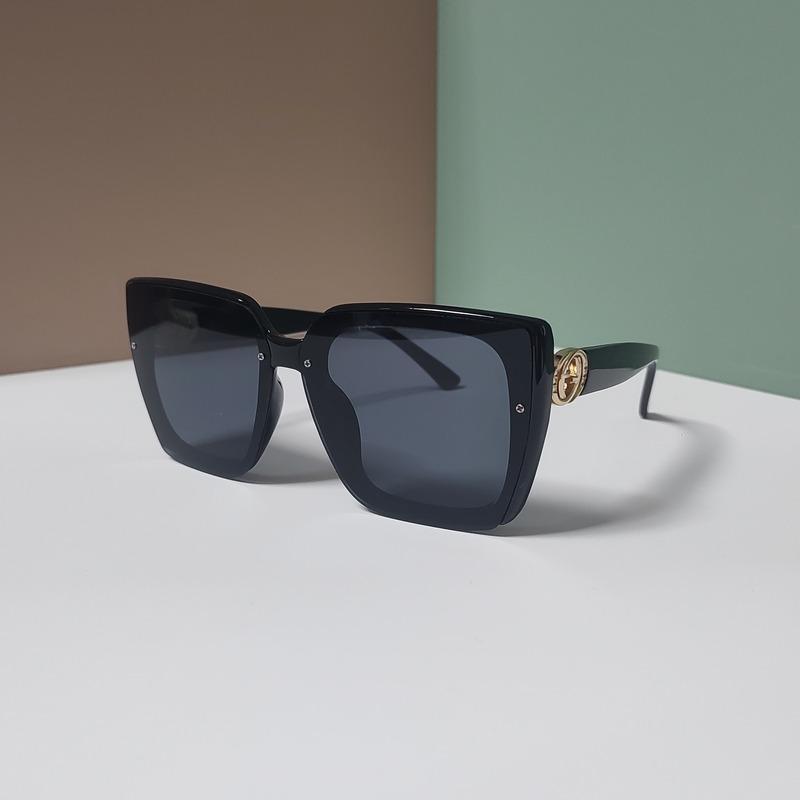 Luxury Glamour Brand Sunglasses For Women And Men Oversize Square Designer Sun Glasses Unisex Rimless Eyewear Uv400