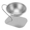 Stainless Steel Raised Cat Bowls 15 Degree Inclined Large Capacity Cat Bowls  for Cats Dogs