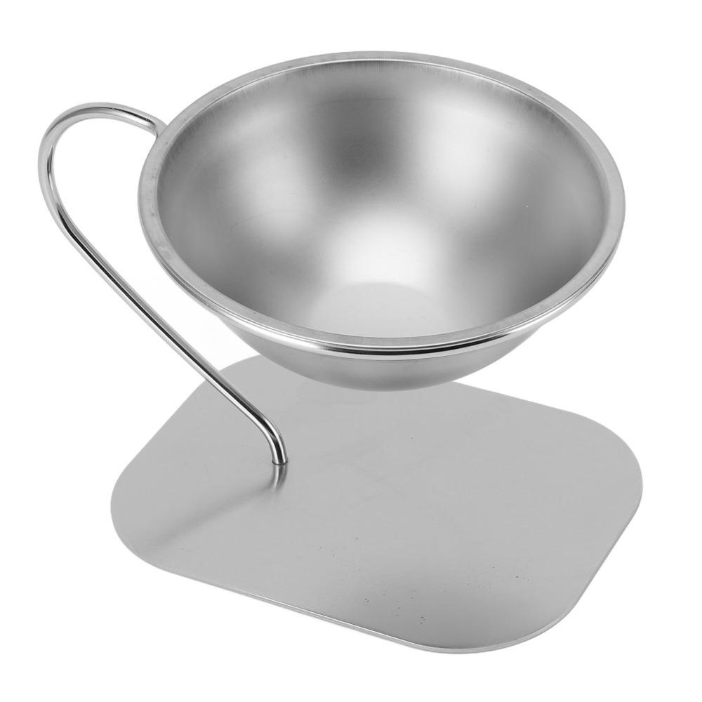 Stainless Steel Raised Cat Bowls 15 Degree Inclined Large Capacity Cat Bowls for Cats Dogs
