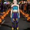 Costumes de Chasseurs de Démons Adultes pour Femmes Tenue de Cosplay d'Halloween Accessoire d'Habillage de Personnages d'Anime pour les Fans de Cinéma