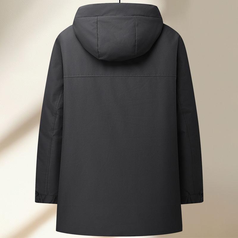 Winter Herren Neue Daunenjacke 90 Weiße Entendaunen Lässig Kapuze Winter Warme Jacke