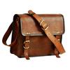 13" Leather Messenger Bag Laptop Case Office Briefcase Gift for Men Computer Distressed Shoulder Bag