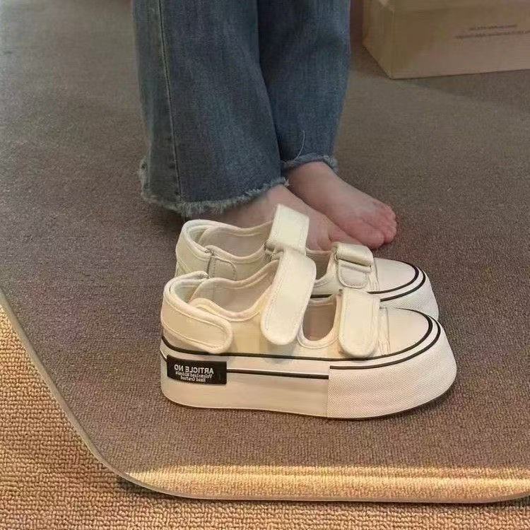 Canvas Shoes Niche Design Spring and Summer New Light Mouth Velcro Casual Child